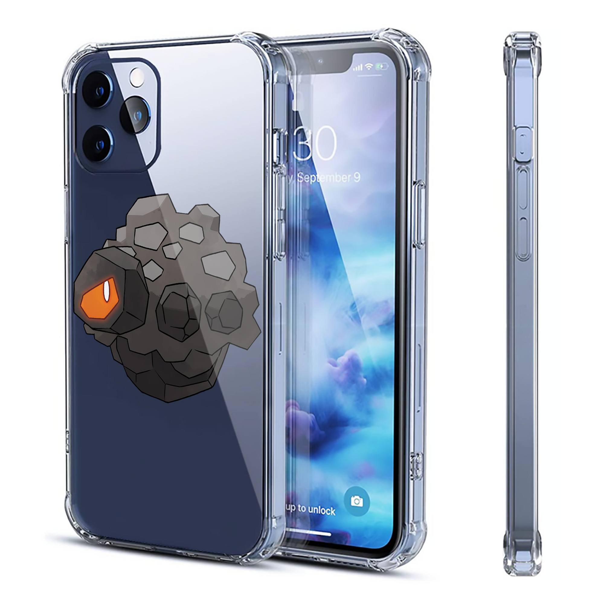 （画像用） ポケットモンスター Pokémon 【iPhone 12シリーズ対応】透明スマホケース（クリアソフトケース）